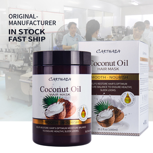 Huile de coco nourrissante de haute qualité en gros, masque capillaire et crème revitalisante 2-en-1 pour usage domestique, pour tous types de cheveux - Product Image 3