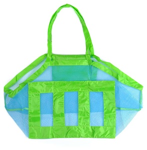 Polyester Mesh Swim <b>Bag</b> <b>Foldable</b> Extra Large Waterproof Grocery Tote Bulk Supply - Product Image 3