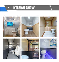 NEWWIN Meilleur WC mobile VIP portable pour événements, camion de toilettes extérieur avec réservoir d'urines et système de vidage