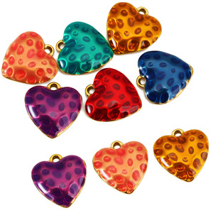 Colgante de Corazón de Acero Inoxidable 16.3x15.9mm Chapado en Rojo, Forma de Amor, Componente de Joyería para DIY, Accesorio para Collar y Pulsera - Product Image 3
