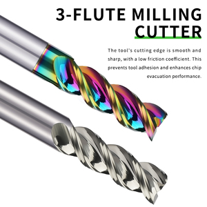 ZROYEE Solid Carbide DLC Coated 3-Flute Conventional Milling <strong>End</strong> <strong>Mill</strong> 35 Helix Angle OEM High Efficiency for Aluminum Copper - Product Image 4