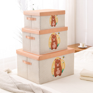 Hiện đại Heavy-Duty đồ chơi ngực đa chức năng lưu trữ Cube hộp hình chữ nhật thân thiện với môi trường vải tổ chức cho quần áo - Product Image 2