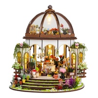 Kit de meubles miniatures en bois pour maison de poupée, jardin suspendu DIY |   Kit de boîte à musique en puzzle 3D de 50 pièces |   Jouet créatif pour adolescents 14 ans et plus |   Unisexe |