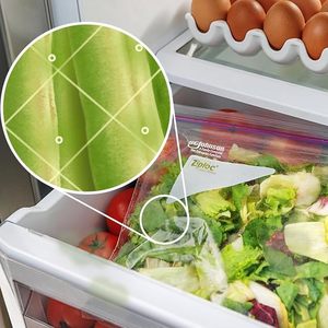 Sacs de conservation alimentaire refermables pour garder et contrôler l'humidité, pochettes à fermeture éclair réutilisables en plastique LDPE pour sandwichs et légumes - Product Image 2