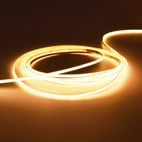 Tira de Luz LED COB Ultra Flexible, Cinta LED Blanca Cálida sin Costuras para Iluminación de Gabinetes