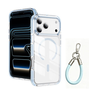 Funda Magnética de Lujo con Carga Inalámbrica para <span class=keywords><strong>iPhone</strong></span> 18 16 17E 15 14 Plus 13 <span class=keywords><strong>12</strong></span> 11 Pro Max con Correa de Mano - Product Image 5