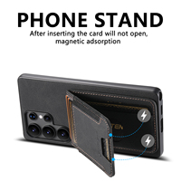 Étui de téléphone SUTENI pour Samsung S26 Ultra avec support et porte-cartes, texture givrée effet litchi, en similicuir de luxe pour S25 Plus S24 S23 S22
