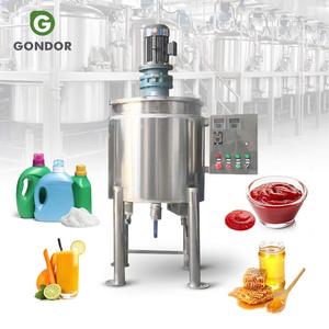 Met Milking Mengtank Ss316 250l Mixer Agitator Agitated Jacketed Reactor Tank for Cooling with Controller - Product Image 1