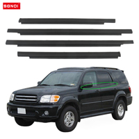 Nouvelles bandes d'étanchéité de garniture de ceinture de joint de fenêtre de voiture pour Toyota Sequoia 2001-2007 #75720-0C010 75710-0C010