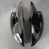 Coque de protection de rétroviseur en ABS aspect noir brillant CF, coque de rétroviseur de recul en forme de corne de vache pour Trumpchi EMPOW W55 2022