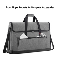 Travel Monitor Case for 24-27" Displays Padded Protective LCD Screen Bag Fold-able Carrying Solution for Business Travel Moving