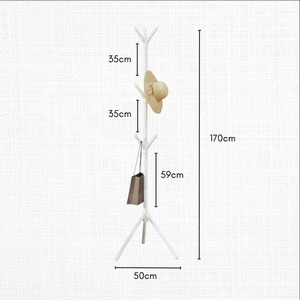 <span class=keywords><strong>Perchero</strong></span> independiente Coat Tree 8 ganchos y colgador de suelo utilizado en el dormitorio Sala de estar Oficina para colgar ropa, sombreros, <span class=keywords><strong>bolsos</strong></span> - Product Image 3