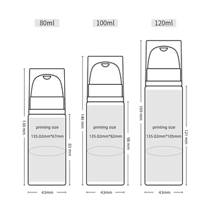 Dispenser di sapone liquido in plastica schiuma flacone per pompa 80ml 100ml 120ml detergente per ciglia viso schiumogeno per lavaggio cosmetico per le mani - Product Image 2