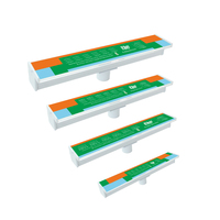 Cascade d'eau en acrylique avec éclairage LED pour piscine, fontaine cascade, structure en acier inoxydable, OEM