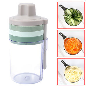 ของขวัญวันแม่ เครื่องหั่นผักอเนกประสงค์แบบพกพา พร้อมใบมีดสแตนเลสและภาชนะ - ใช้งานง่าย - Product Image 5