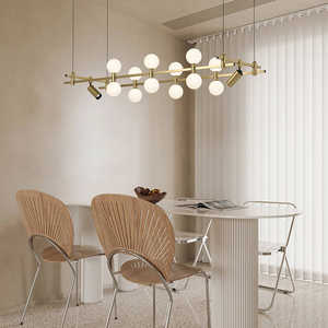 <b>Round</b> Classic Hoist Luxury Brass <b>Ceiling</b> Lamp Decoration Candelabro Art Deco Chandelier for Dining Room Track <b>Lighting</b> - Product Image 1