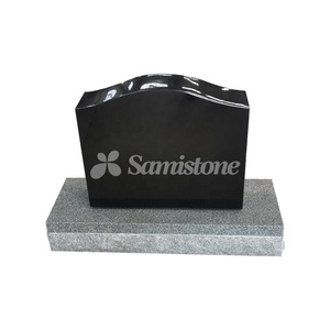 Lápida Funeraria Personalizada de Estilo Americano con Marco Negro y Gris, Diseño de Granito con Nido, Nuevo Diseño de Lápida y Monumentos - Product Image 5