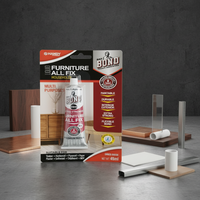 Adhésif liquide en tube d'aluminium unique, grande capacité, écologique, forte adhérence pour le travail du bois, l'emballage, le plastique et autres matériaux