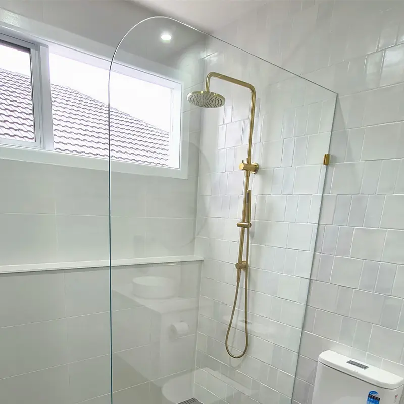 5Mm 6Mm 8Mm Frameloze Vaste Glazen Douchepaneel Op Maat Gemaakt Glas Douche Wandpanelen Douchedeur Glas Duschtur Glas