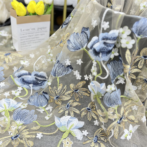 Soldes Exceptionnelles Tissus Brodés Fleur Secrète pour Robes Vêtements Dentelle Broderie - Product Image 3