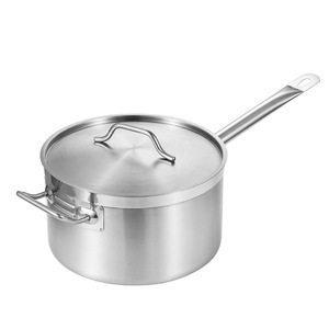 Chef Meis Stainless Steel Sauce <b>Pan</b> 20cm Single <b>Handle</b> Induction Compatible Non Stick Cooking Pot - Product Image 1