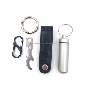 Niedriger MOQ Lagerverkauf Echtes Leder Vintage-Stil Multifunktionaler Smart-Schlüsselhalter mit Anpassbarem Logo - Product Image 6