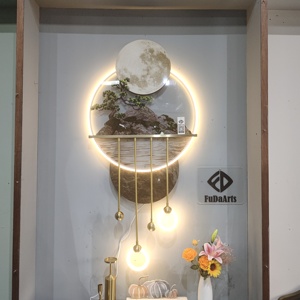 Huasong de 120x60 cm con luz nocturna LED, decoración de pared para sala de estar, arte para colgar en casa, retroiluminación, personalizable, Dropshipping DDP - Product Image 5