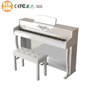 LeGemCharr لوحة مفاتيح احترافية بيانو كهربائي مستقيم بيانو 88 لوحة مفاتيح بيانو احترافية