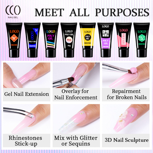 Gel Acrílico para Uñas, Poly Gel, Tubo de Gel Duro para Construcción de Uñas, Venta Caliente de Fábrica CCO, Fabricante Profesional, Muestra Gratis - Product Image 4