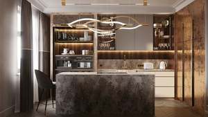 Gabinetes de Cocina Modulares Inteligentes de Lujo con Grifo y Bisagras, Diseño Moderno, Panel de Puerta Estilo Shaker, Importados de China - Product Image 6