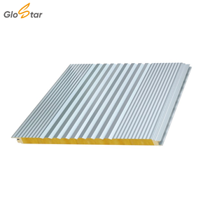 工場V溝加工表面、印象的な3D外観、堅牢なVWロックウール、グラスウール、PU壁サンドイッチパネル（壁用） - Product Image 4