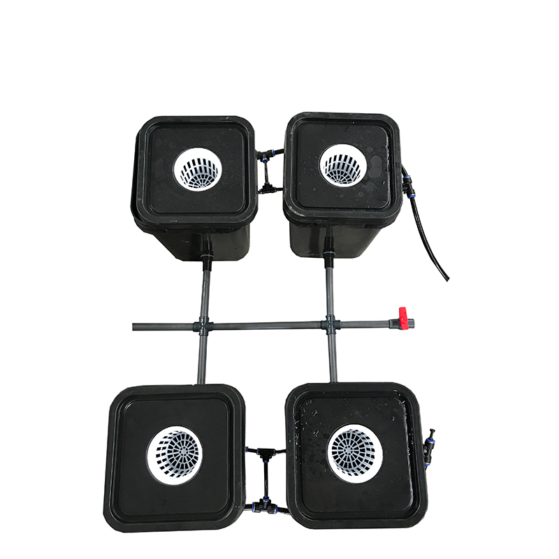 再循環エアロポニクスシステム、栽培バケット、5ガロン 5バケツ再循環エアロポニック水耕栽培システム 5buckets