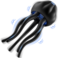 Jellyfish Glans Trainer Silicone 10 Modes de Vibration Stimulation du gland Exercice de sensibilité Masturbateur Vibrateur Jouets sexuels pour hommes