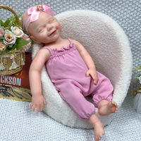 Poupée Bébé Réaliste Sunnyfan W-03GJ en Silicone Souple de 45 cm, Cadeau de Noël pour Enfants