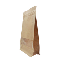 Sac de shopping en papier personnalisé biodégradable avec fond plat, fermeture éclair, en Mylar et feuille d'aluminium