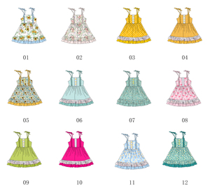 Personnalisé petites filles Hawaii <span class=keywords><strong>robe</strong></span> sans manches Slip Pâques été coton décontracté balançoire Twirly plage <span class=keywords><strong>robe</strong></span> de soleil pour 0-8 ans - Product Image 2