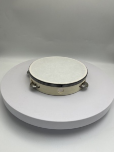 Wholesale Factory Performance Wooden Tambourine, 8 Inch Custom Logo Hand <b>Drum</b> Party Celebration Instrument - Product Image 5