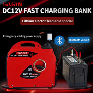 Extender טווח לכלי רכב חשמליים תלת גלגלי נייד שקט גנרטור בנזין בעל מתח גבוה משתנה - Product Image 2