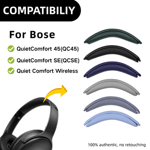 CORBORS Protein Leather Headband Cover para QuietComfort 45/QC SE/QC Auriculares inalámbricos Reemplazo Headstrap Pad - Product Image 2