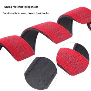 Collar con hebilla de perro de trineo antiestrangulamiento ajustable al por mayor, cintas reflectantes transfronterizas, Material de buceo, Collar suave sólido para mascotas - Product Image 3