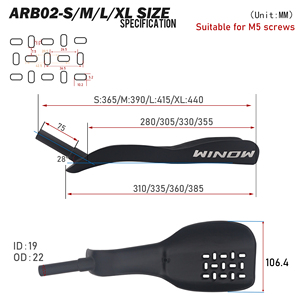 WINOWTTT NEW Carbon Fiber TT Handlebar Clip on Aero Bars Extension Triathlon Time Cycling Parts ARB02 Carbon Tt Extension Handle - Product Image 2