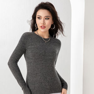 Fabricant de vêtements mode coréenne pour femmes automne tricots femmes 100% pull en cachemire - Product Image 3