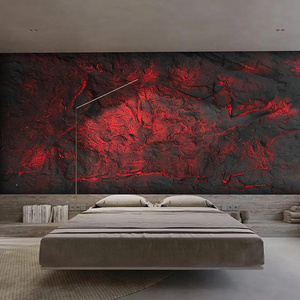 Modèle 3D moderne et élégant à effet de lave volcanique Faux panneaux rétroéclairés par LED pour la décoration de bureau et de chambre à coucher Grande dalle très lumineuse - Product Image 2