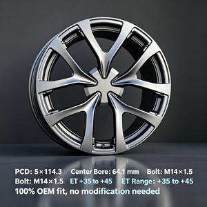 Rines Forjados de 19 Pulgadas para Tesla Model Y, 19x9, Compatibles con OEM 5x114.3, Aleación Ligera, Diseño Cóncavo Deportivo, ET40, CB64.1, Personalizados - Product Image 3