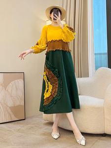 Nouvelle Collection PY 2026 – Robe Plissée Élégante Miyake Grande Taille – Vêtement Fluide et Flatteur pour Femmes – Vente en Gros - Product Image 5