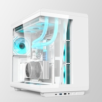 Nouveau design de meuble PC tour moyenne vente en gros boîtier d'ordinateur de jeu ATX avec écran LCD