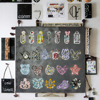 Clips en papier personnalisés vierges à motifs de dessins animés, en acrylique, écologiques, découpés, de différentes formes, promotionnels