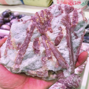 Commercio all'ingrosso Naturale Tormalina <span class=keywords><strong>Rosa</strong></span> <span class=keywords><strong>Quarzo</strong></span> <span class=keywords><strong>Pietra</strong></span> di Guarigione di <span class=keywords><strong>pietra</strong></span> grezza Tormalina rossa gemma grezza - Product Image 6