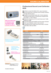 Calibrateur de sonomètre TTLTES 8930 EB, essentiel pour les instruments de mesure du niveau sonore précis, 1000 Hz - Product Image 5