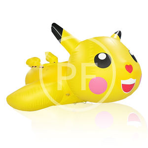 Agua inflable arrastrando oso Pikachu <span class=keywords><strong>II</strong></span> Oso de fresa Ultraman pez volador Banana barco lancha arrastrando pequeño pato amarillo - Product Image 6
